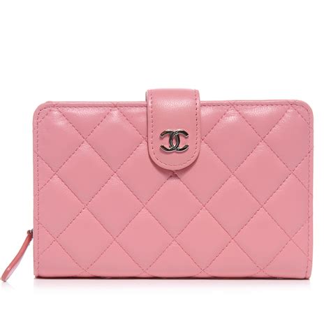 chanel compact wallet pink